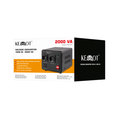 Konwerter napięcia KEMOT 1600 W / 2000 VA