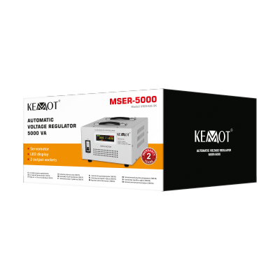 Automatyczny stabilizator napięcia  KEMOT MSER-5000 (5000 VA, serwomotor)