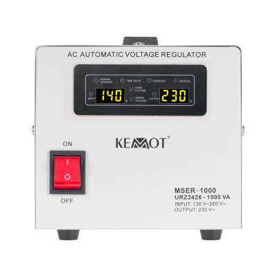 Automatyczny stabilizator napięcia  KEMOT MSER-1000 (1000 VA, serwomotor)