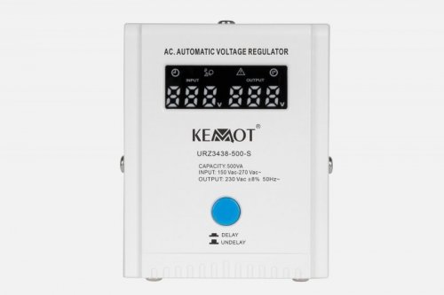 Automatyczny stabilizator napięcia  KEMOT SER-500-S , precyzja 8%