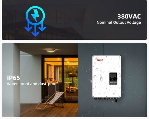 Inwerter falownik hybrydowy trójfazowy 5kW PH11-5KL3-EU MUST