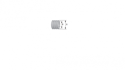 Rura karbowana szara 16/11 320N PCV z pilotem 6160-50P Pawbol (50mb)