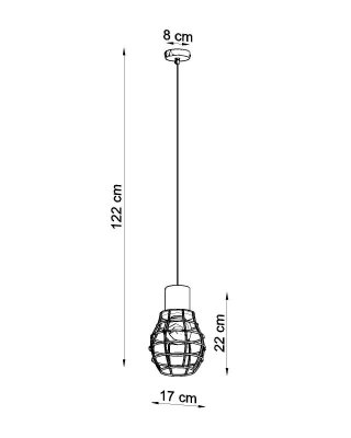 Lampa wisząca PASTELO 2 biała