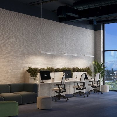 Lampa wisząca PINNE 150 biała 3000K