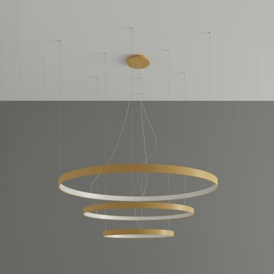 Żyrandol RIO 3 55/78/110 złoty LED 4000K
