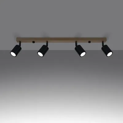 Plafon VERDO 4 czarny