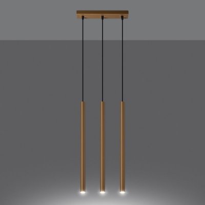 Lampa wisząca PASTELO 3L złota