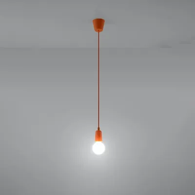 Lampa wisząca DIEGO 1 pomarańczowy