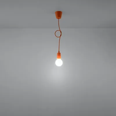 Lampa wisząca DIEGO 1 pomarańczowy