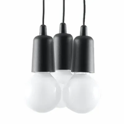 Lampa wisząca DIEGO 3 czarna