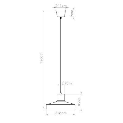 Lampa wisząca BILO beżowa