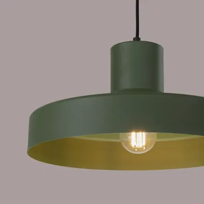 Lampa wisząca BILO zielona oliwka