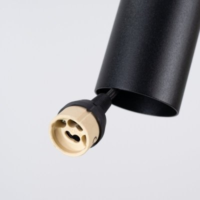 Lampa wisząca PELTA 1 czarna/beżowa