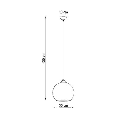 Lampa wisząca BALL transparentny