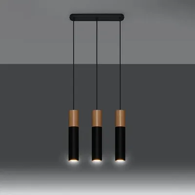 Lampa wisząca PABLO 3L czarna