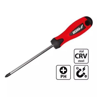 Wkrętak krzyżowy Phillips PH1x100mm, CrV