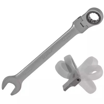12mm CrV klucz płaski grzechotka-przegub