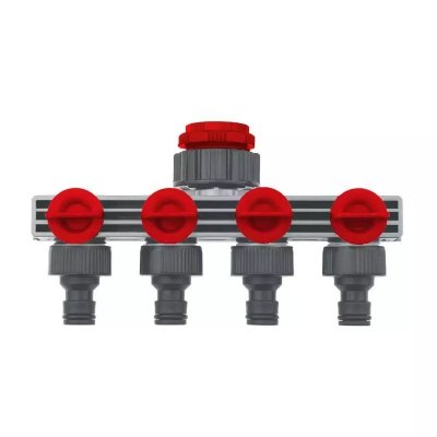 Przyłącze kranowe poczwórne 1/2&quot;-3/4&quot;-1&quot;, karta