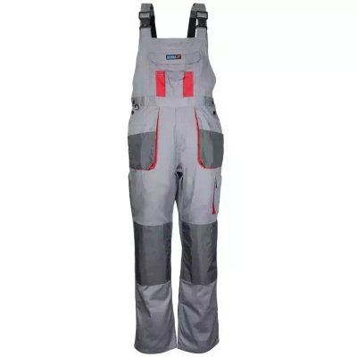 Spodnie ochronne ogrodniczki LD/54,szare,Comfort lin 190g/m2