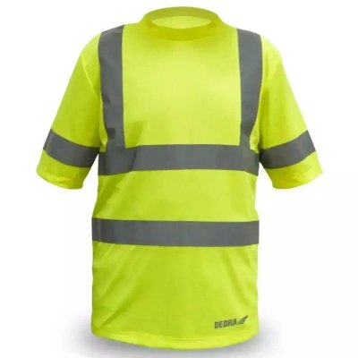 Koszulka męska t-shirt odblaskowa, żółta rozm XXXL