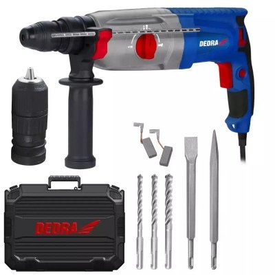 Młotowiertarka SDS PLUS QC 1050W,0-980r/min,3 funk,walizka