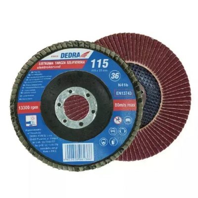 Listkowa tarcza szlifierska 125x22mm, granulacja 120