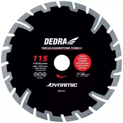Tarcza diamentowa TURBO S 115mm/22.2mm Dynamic