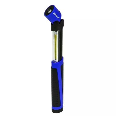Latarka 2W COB LED+0.5W LED, rozsuwana, z bateriami