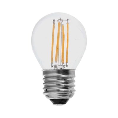 Żarówka LED V-TAC 4W filament E27 G45 P45 kulka VT-1980 3000K 400lm