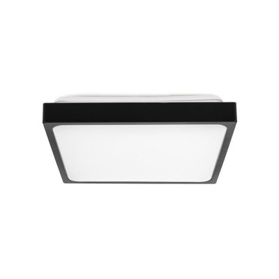 Plafon V-TAC 30W LED Kwadrat IP44 42x42cm Czarny VT-8630B-SQ 6500K 3000lm