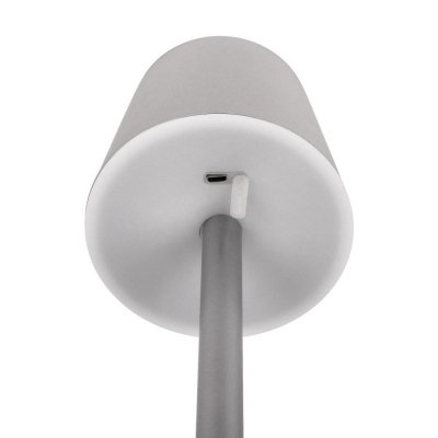 Lampka Biurkowa Nocna V-TAC 3W LED Ładowanie Ściemnianie Szara VT-7703 3000K 70lm