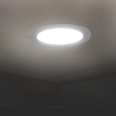 Panel LED V-TAC Wpuszczany Premium Downlight 18W Okrągły fi220 VT-61018 4000K 1980lm
