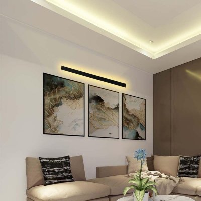 Oprawa ścienna elewacyjna LED linia V-TAC 23W IP65 antracyt 140cm VT-1178 4000K 3150lm