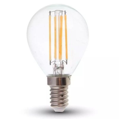 Żarówka LED V-TAC 6W Filament E14 Kulka P45 VT-2466 6500K 600lm