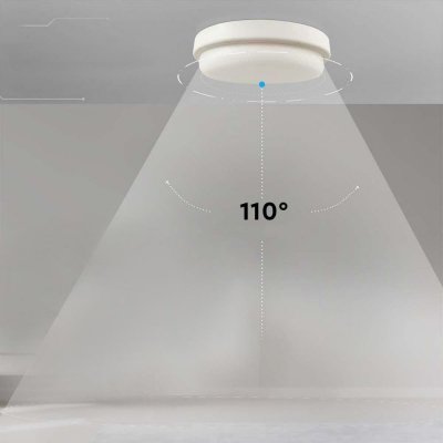 Oprawa sufitowa plafoniera V-TAC 24W LED okrągły 240x38mm IP54 VT-80024 3000K 2500lm