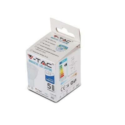 Żarówka LED V-TAC SAMSUNG CHIP 6.5W GU10 110st VT-247 6400K 480lm 5 Lat Gwarancji
