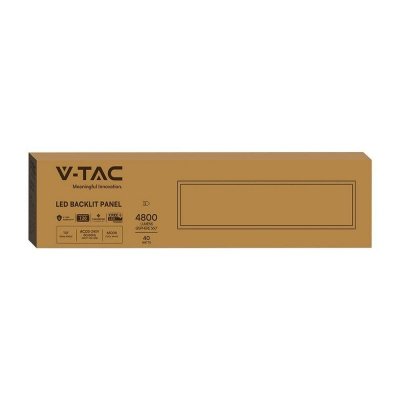 Panel LED V-TAC 40W 120x30 LED CREE CHIP zasilacz STARSENSE backlight 33mm 120Lm/W VT-61045 6500K 4800lm 6 lat gwarancji