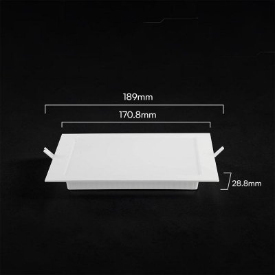 Panel wpuszczany downlight V-TAC 12W LED CREE CHIP kwadrat 170x170mm VT-61012CCT 3000K-4000K-6500K 1320lm 6 lat gwarancji
