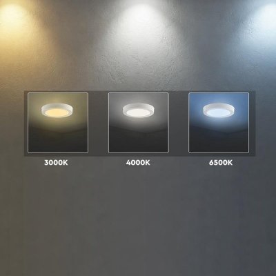 Panel natynkowy downlight V-TAC 6W LED CREE CHIP okrągły 121x30mm VT-60006CCT 3000K-4000K-6500K 630lm 6 lat gwarancji