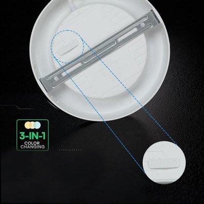 Panel natynkowy downlight V-TAC 24W LED CREE CHIP okrągły 288x31mm VT-60006CCT 3000K-4000K-6500K 2640lm 6 lat gwarancji