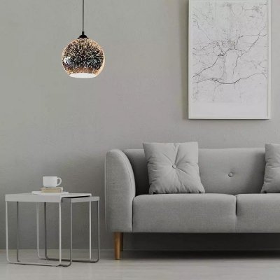 Oprawa Zwieszana V-TAC 3D Efekt Gwiazd E27 fi200 VT-7206 5 Lat Gwarancji