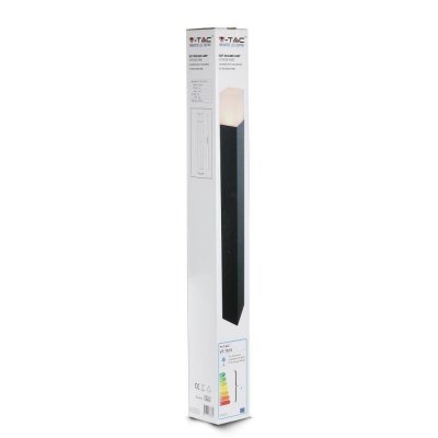 Słupek ogrodowy V-TAC GU10 kwadrat aluminium czarny 80x80x800mm IP54 VT-7615 3 lata gwarancji