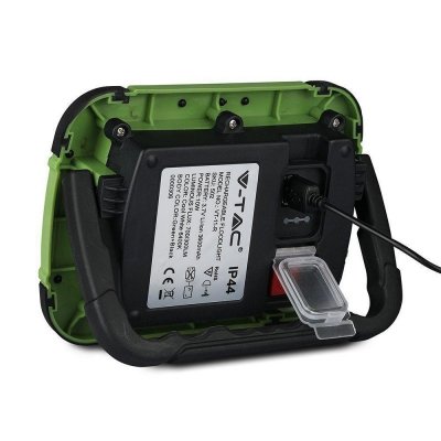 Projektor LED V-TAC 20W Ładowalny USB SAMSUNG CHIP Funkcja SOS 3,7V Li-Ion IP44 VT-20-R 4000K 1400lm