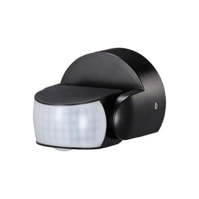 Czujnik ruchu V-TAC ścienny czarny 180st/360st IP65 VT-8093