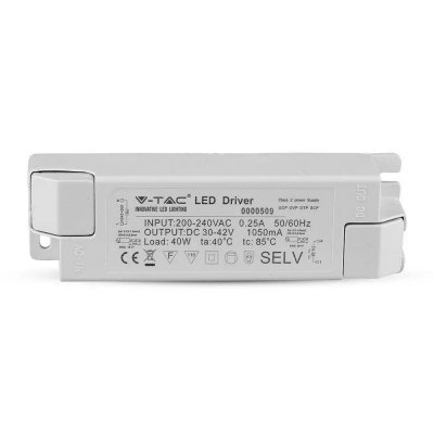 Zasilacz do paneli LED 40W 1050mA DC:30-42V V-TAC