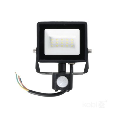 Naświetlacz z czujnikiem ruchu LED MHC 10W 6500K IP44 czarny LED2B RED
