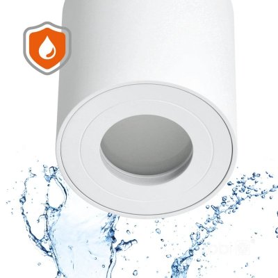 Oprawa do nabudowania AQUARIUS 1xGU10 okrągły IP44 biały Kobi