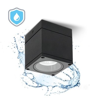 Lampa ogrodowa QUERK 1 1xGU10 IP54 czarna LED2B