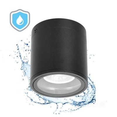 Lampa ogrodowa QUERK 2 1xGU10 IP54 czarna LED2B