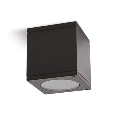 Lampa ogrodowa kwadratowa 1xGU10 IP44 czarna LLS